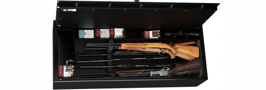 Installer une armoire forte pour sa collection de fusil